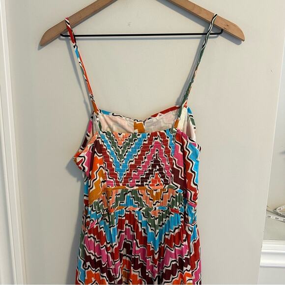 Rhode Rainbow Zig Zag Cotton Maxi Dress Small - Picture 8 of 13